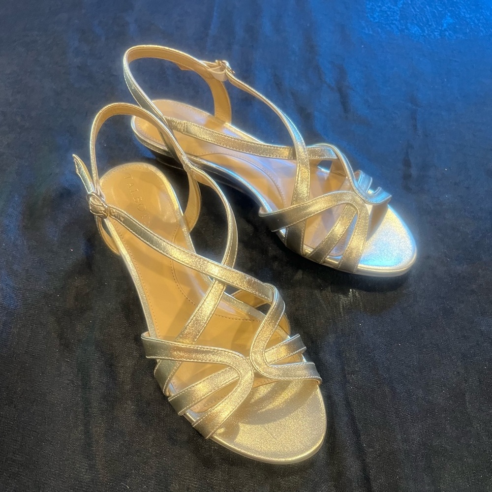 Talbots Gold Strappy Sandals